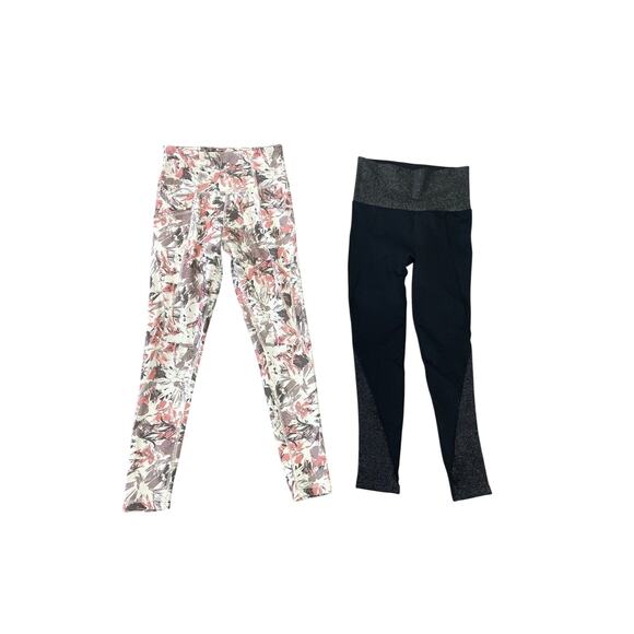 Mono B Pants - Mono B & Freely Mid Rise Cropped Workout Leggings Bundle Size Small Athletic Gym